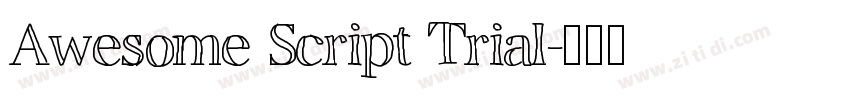Awesome Script Trial字体转换
